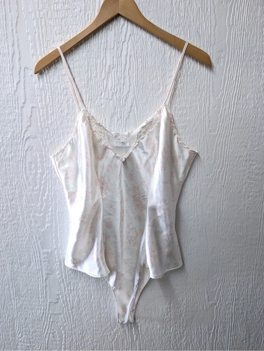 Vintage Y2K Cinema Etoile Teddy Lingerie Satin Cupid Fairy Coquette Medium